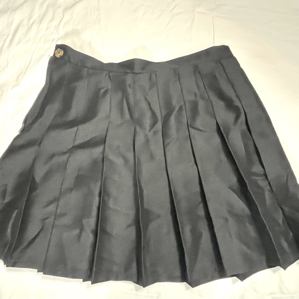 Black Pleated Tennis Skirt